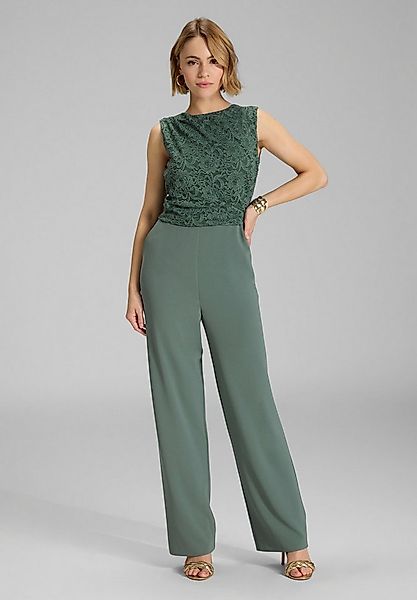 SWING Jumpsuit - Jumpsuit aus Material-Mix mit Drapierung Oberteil in figur günstig online kaufen