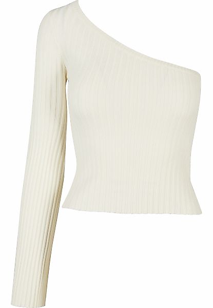 URBAN CLASSICS Fleecepullover "Urban Classics Damen Ladies Short Rib Knit O günstig online kaufen