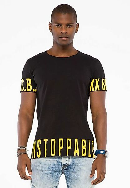 Cipo & Baxx T-Shirt mit großen Marken-Buchstaben günstig online kaufen