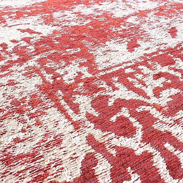 home24 Luxor living Vintage-Teppich Barock Rot/Creme Rechteckig 160x230 cm günstig online kaufen