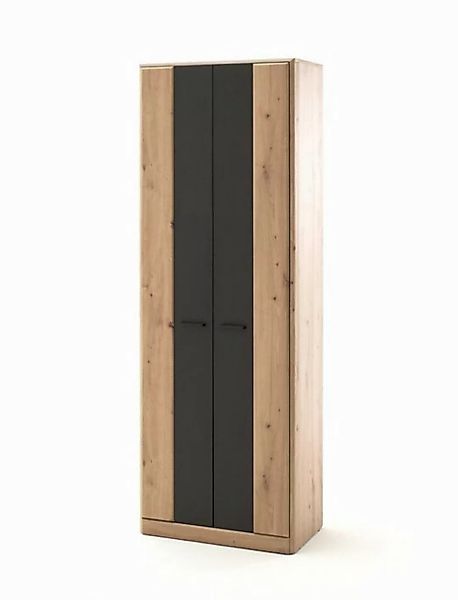 expendio Kleiderschrank Carvin 2 Balkeneiche tiefgezogen / Cosmos grey 69x1 günstig online kaufen