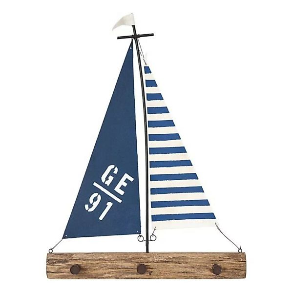 Wandgarderobe Segelschiff, 3 Haken günstig online kaufen
