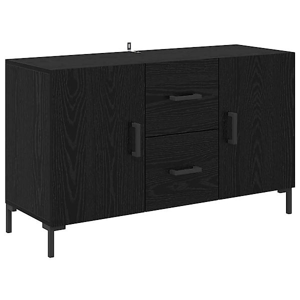 vidaXL Sideboard Schwarz Eichen-Optik 100 x 36 x 60 cm Holzwerkstoff 882480 günstig online kaufen