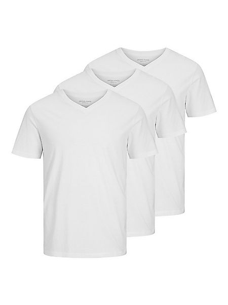 Jack & Jones V-Shirt JJEORGANIC BASIC TEE SS V-NECK 3PK MP (Packung, 3-tlg) günstig online kaufen