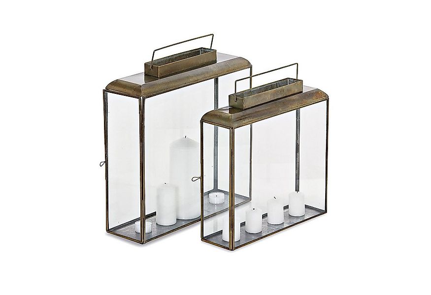 Mirabeau Kerzenlaterne Laterne 2er Set Estrelle bronze günstig online kaufen