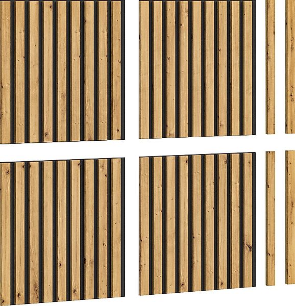 INOSIGN Wandpaneel Silencio, 4er Set, quadratisch günstig online kaufen
