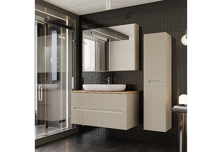 Karen Badmöbel-Set Badmöbel Set Bella, (Komplett-Set, Standartmäßig 4-Teili günstig online kaufen