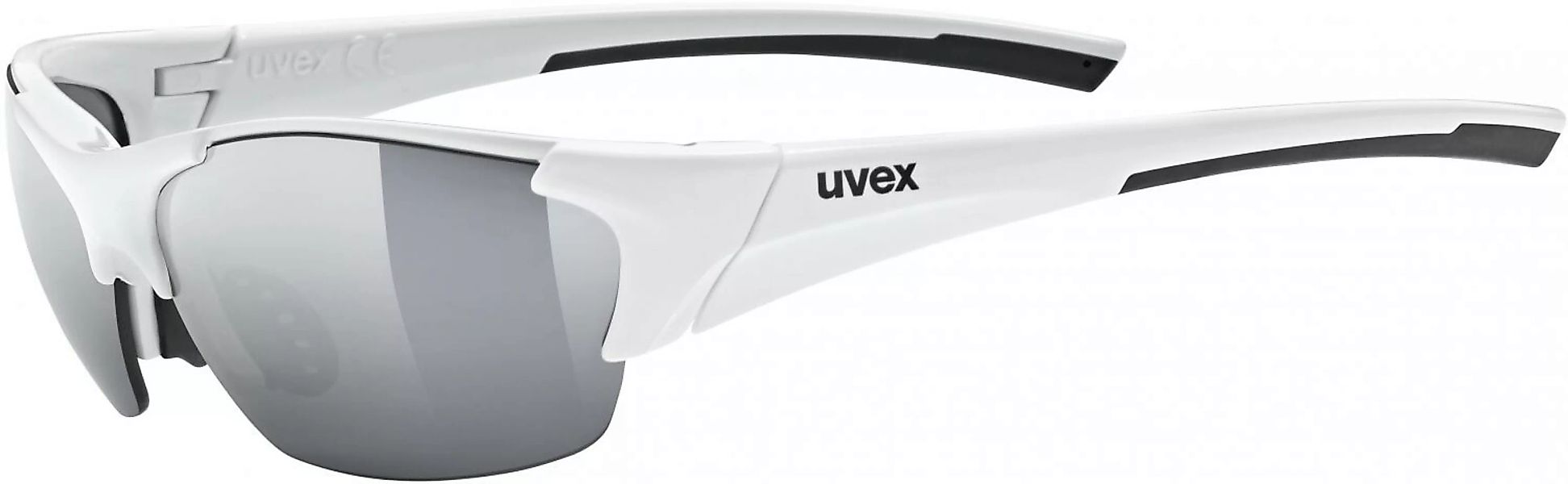 uvex Blaze III Sonnenbrille (Farbe: 8216 white/black, litemirror silver (S3 günstig online kaufen