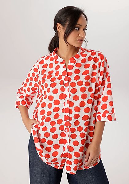 Aniston PLUS Longbluse in Pünktchendessin - NEUE KOLLEKTION günstig online kaufen