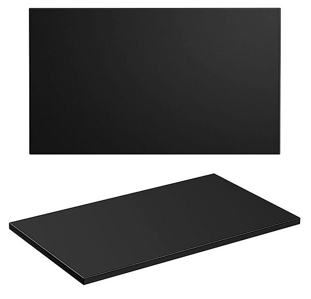 Lomadox Waschtischplatte ADELAIDE-56-BLACK, 80cm in matt schwarz, B/H/T ca. günstig online kaufen