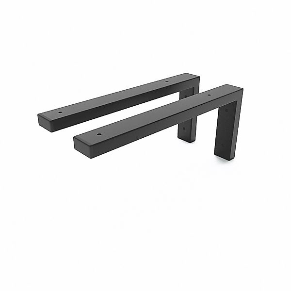 HEVVA Waschtischhalterung MAIN Schwarz 35 cm Tiefe 2er Set günstig online kaufen