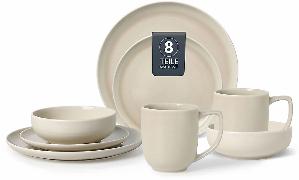 my home Geschirr-Set "Fyns, mit Reaktivglasur" spülmaschinenfest und mikrow günstig online kaufen