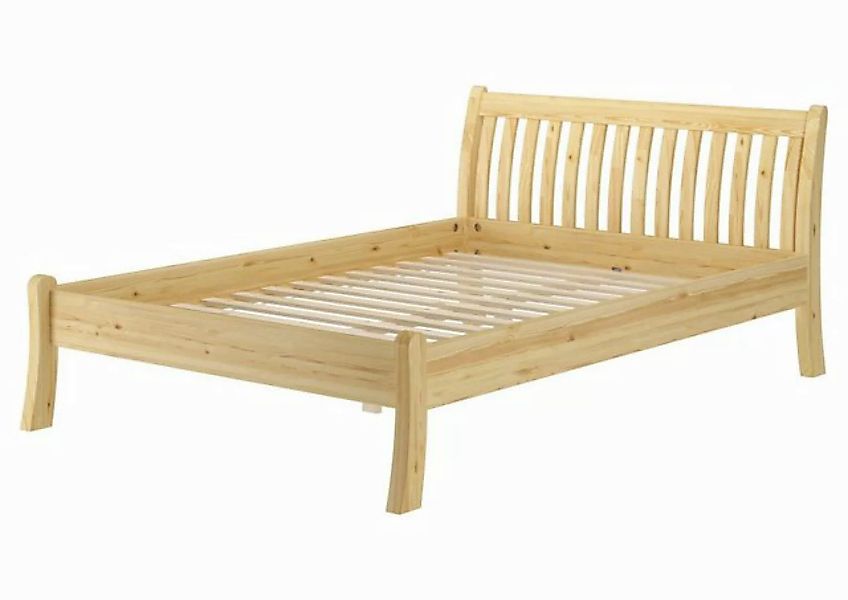 ERST-HOLZ Bett Modernes Kiefer-Doppelbett massiv 160x200 Bauart geschwungen günstig online kaufen