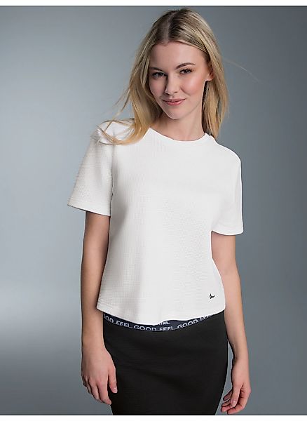 Trigema T-Shirt "TRIGEMA Cropped Oversized T-Shirt in Waffeloptik" 1 Stk. günstig online kaufen