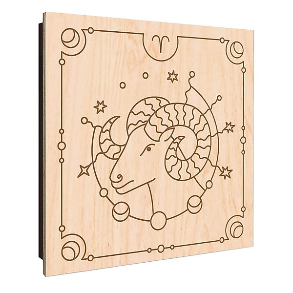 Banjado Schlüsselkasten Holz 30x30cm Schwarz Scharnier Rechts 50 Haken Desi günstig online kaufen