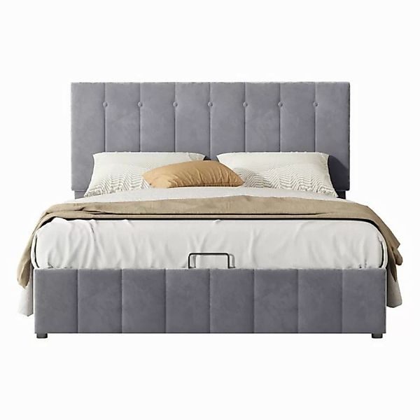 OKWISH Bett Doppelbett, Polsterbett, Jugendbett 140*200 (höhenverstellbares günstig online kaufen