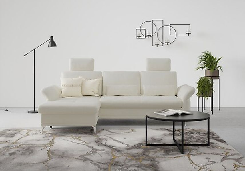 Home affaire Ecksofa »Palm Beach L-Form« Federkern, mit Sitztiefenverstellu günstig online kaufen