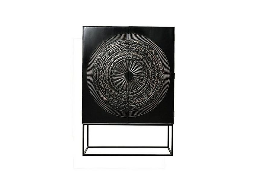 More2Home Mehrzweckschrank Solitärschrank MAHAL, Mangoholz vintage-schwarz, günstig online kaufen