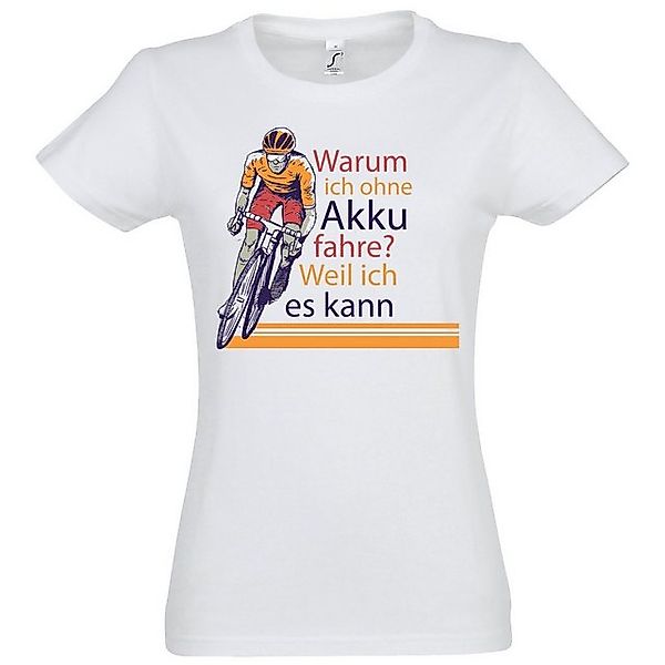 Youth Designz T-Shirt "Warum ich ohne Akku fahre? Weil ich es kann" Damen T günstig online kaufen