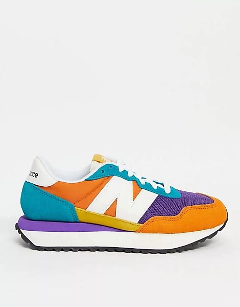 New Balance – 237 – Sneaker mit Farbblock-Design in Orange günstig online kaufen