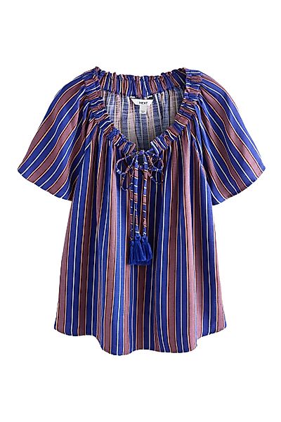 Next Blusenshirt Kurzärmliges Bardot-Oberteil mit Neckholder günstig online kaufen