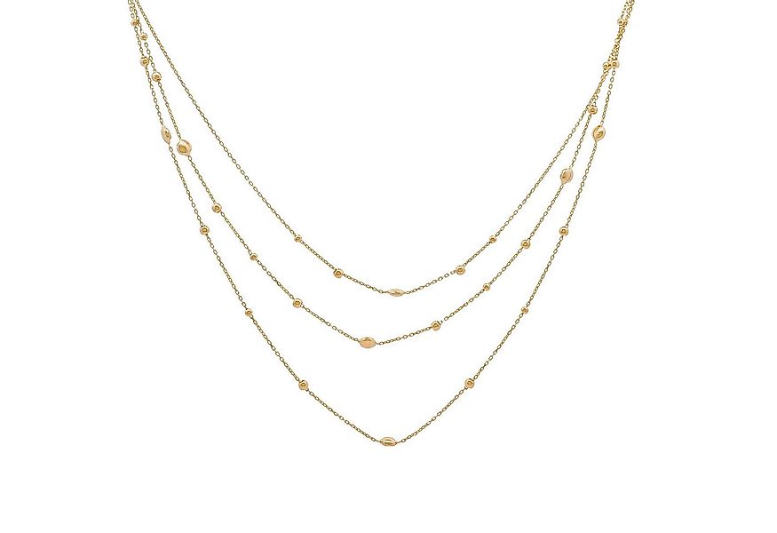 HOPLO Goldkette Goldkette mit Elementen Armkette 1,1 mm 21 cm 585-14 Karat günstig online kaufen