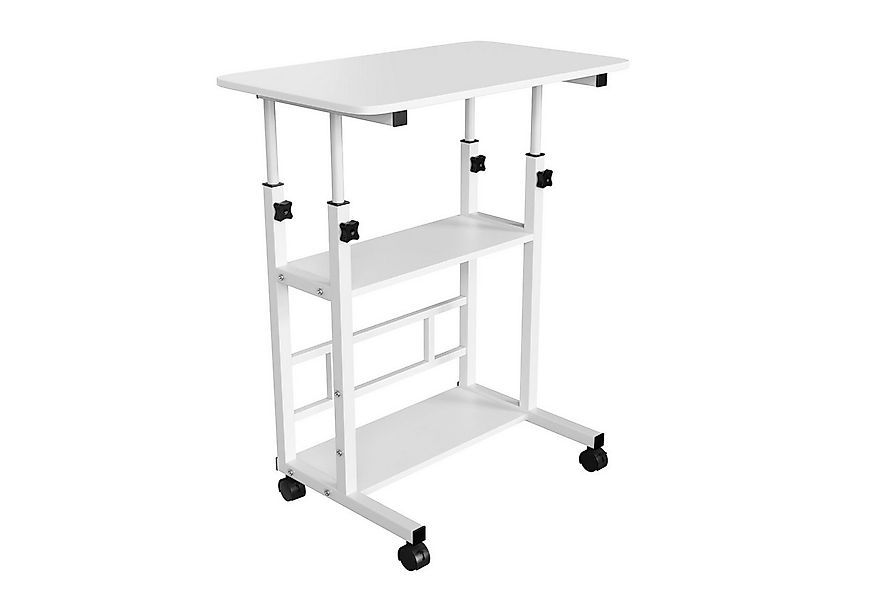 JEOBEST Computertisch Schreibtischh mit Rollen, Laptoptisch mit Ablage, (1- günstig online kaufen