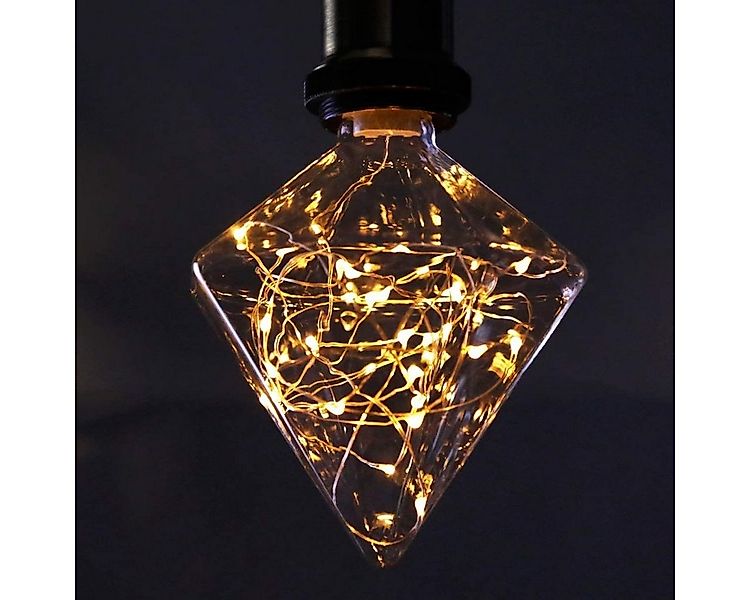 ZMH LED-Leuchtmittel LED Vintage Glühbirne E27 Fireworks 3W Diamant Warmwei günstig online kaufen