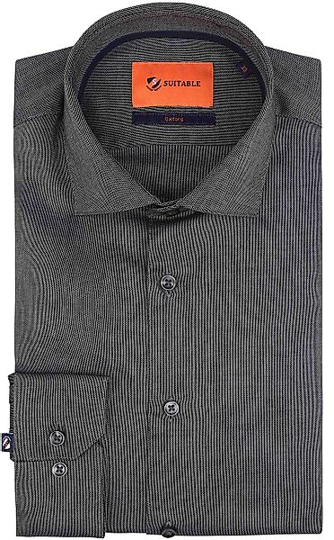 Suitable Hemd Roy Oxford Anthrazit - Größe 38 günstig online kaufen
