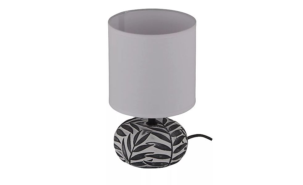 KHG Keramik-Tischleuchte, 1-flammig, weiß/schwarz ¦ weiß ¦ Maße (cm): B: 15 günstig online kaufen