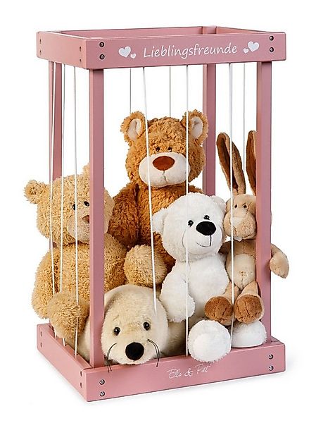 ELLA & PIET® Spielzeugtruhe Plüschtier-Box aus Holz zur Aufbewahrung von Ku günstig online kaufen