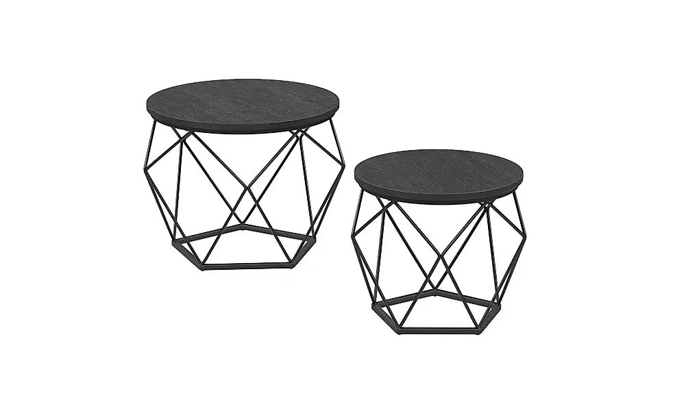 Couchtisch 2er-Set  Greta ¦ schwarz ¦ Maße (cm): B: 60 H: 45 Tische > Couch günstig online kaufen