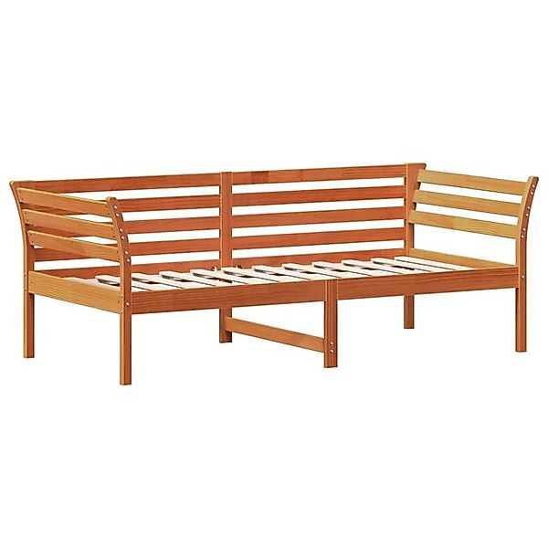 vidaXL Bett Tagesbett ohne Matratze Wachsbraun 75x190 cm Massivholz Kiefer günstig online kaufen
