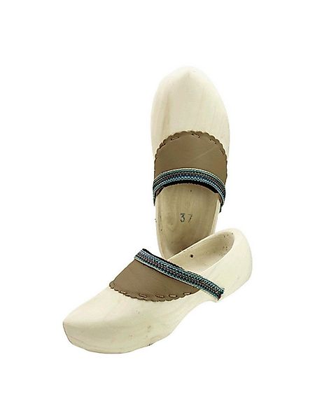 SALIHA Holzschuhe mit Lederbesatz Clog günstig online kaufen