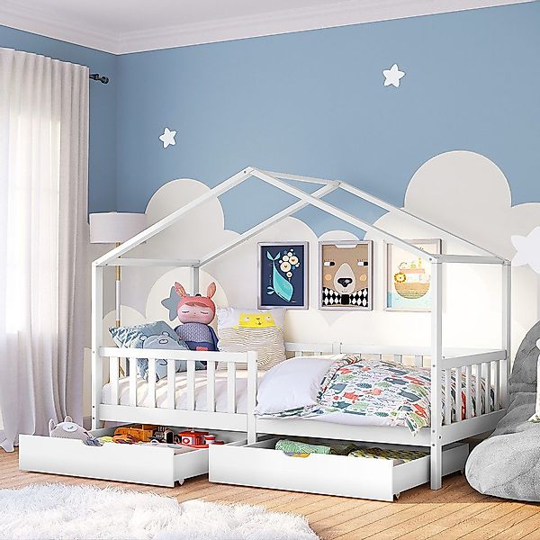 Bellabino Hausbett Bia (hoch, mit Schubladen), günstig online kaufen