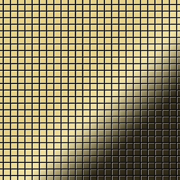 ALLOY Mosaik Fliese Massiv Metall Messing Gewalzt Gold 1,6mm Stark Glomesh- günstig online kaufen