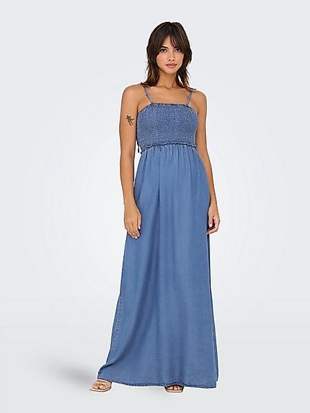 ONLY Maxikleid ONLCHARIS LIFE SMOCK MAXI DRESS WVN Denim Look günstig online kaufen