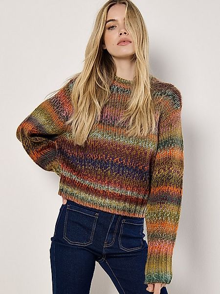 Apricot Strickpullover Multicolor Pullover aus Grobstrick günstig online kaufen