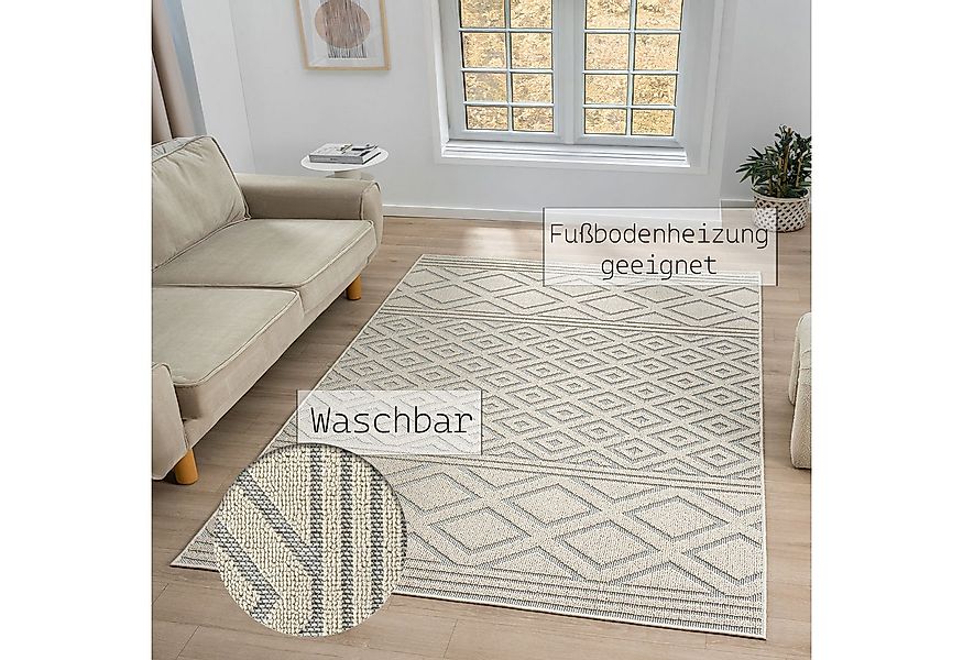Vimoda Teppich galaxus Wohnzimmer Barbaren Design Hochtief Waschbar, in-/Ou günstig online kaufen
