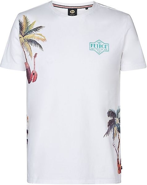 Petrol T-Shirt Islandcrest Print Weiß - Größe XL günstig online kaufen