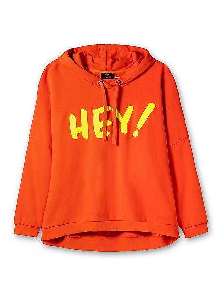 Sheego Kapuzensweatshirt "Große Größen", mit Neon-Frontdruck günstig online kaufen