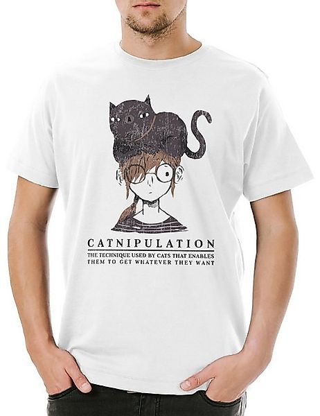 Urban Backwoods Print-Shirt Urban Backwoods Catnipulation Herren T-Shirt We günstig online kaufen