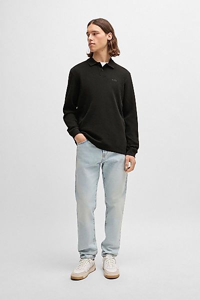 BOSS Petempestolong Long Sleeve Polo Schwarz - Größe M günstig online kaufen