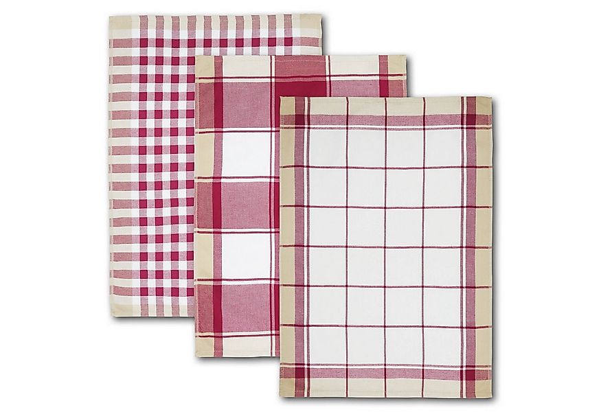 Dyckhoff Geschirrtuch KARO, Maße je Tuch ca. 50x70 cm, aus 100% Baumwolle, günstig online kaufen