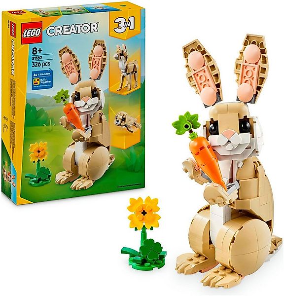 LEGO® Häschen (31162), LEGO Creator Konstruktionsspielsteine, (326 St), Mad günstig online kaufen