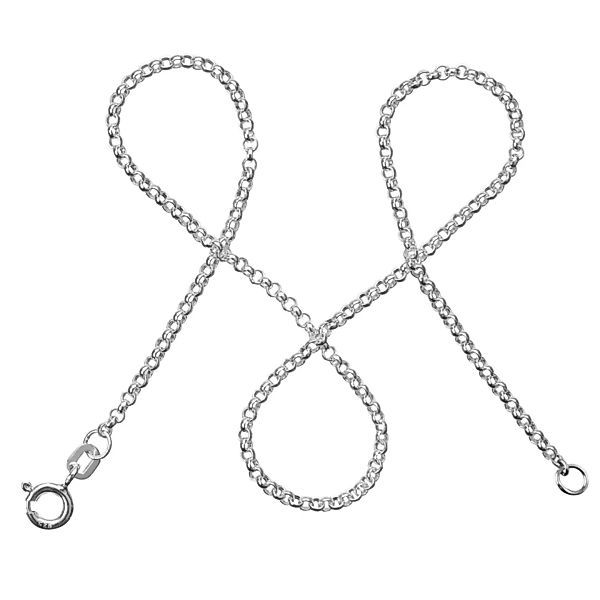 Erbskette Aus 925 Sterling Silber (2mm Breit) Halskette Ohne Anhänger günstig online kaufen