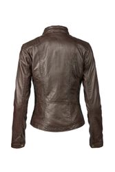 7eleven Lederjacke SEURSULA (1-St) mit Stehkragen günstig online kaufen