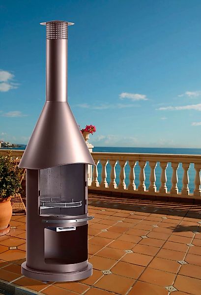 Buschbeck Grillkamin Auckland Braun Metallic günstig online kaufen