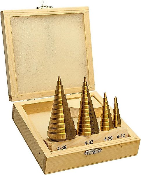 Falon-Tech Stufenbohrer HSS TIN Stufenbohrer Titan Schälbohrer Konusbohrer günstig online kaufen