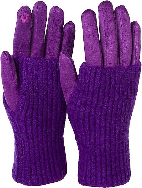 styleBREAKER Strickhandschuhe Touchscreen Stoff Handschuhe mit abnehmbarer günstig online kaufen